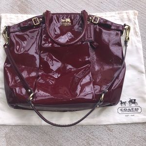 Coach Madison Juliette Patent Leather Satchel